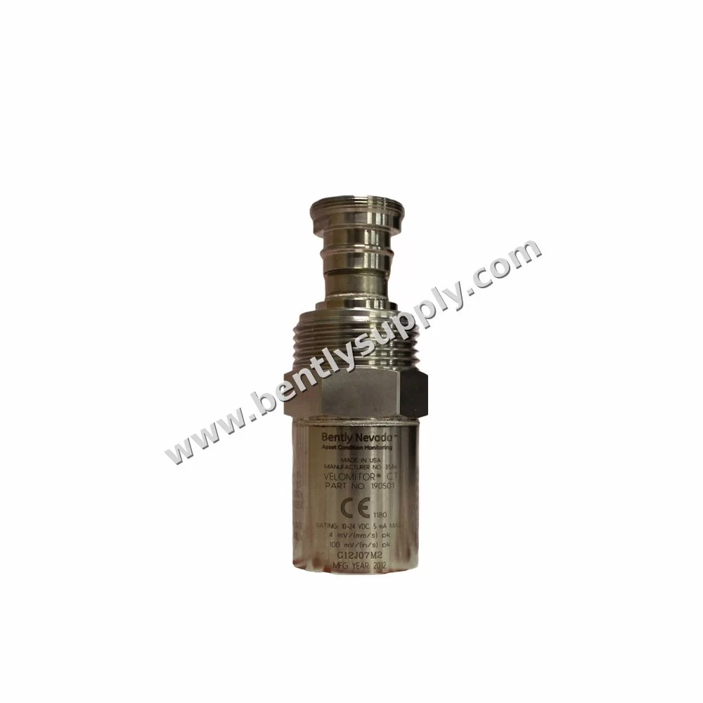 Bently Nevada 190501-09-00-CN product photo — Bently Nevada 190501-09-00-CN Velomitor CT Velocity Transducer