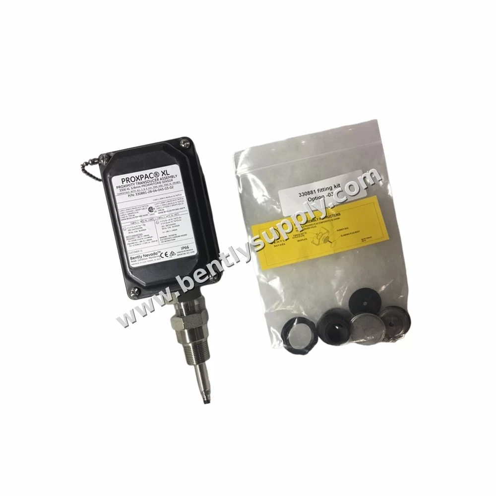 Bently Nevada 330881-28-04-105-00-02 product photo — Bently Nevada 330881-28-04-105-00-02 PROXPAC XL Proximity Transducer